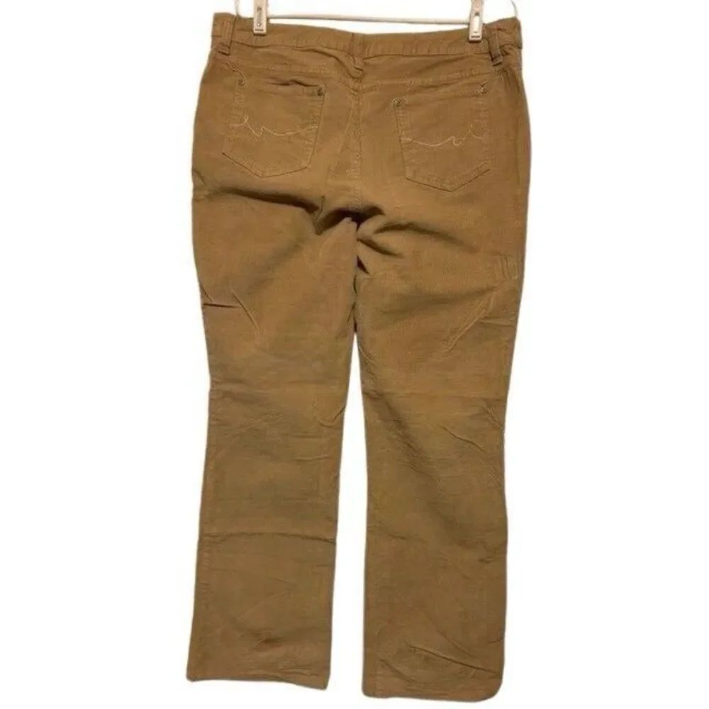 ST. JOHNS BAY SIZE 16 SLENDERLY STRAIGHT BEIGE CORDUROY PANTS